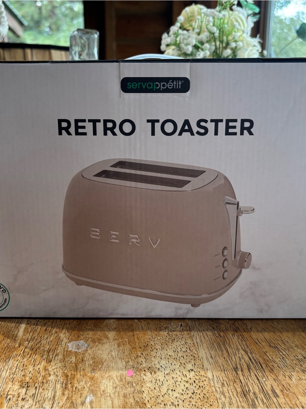 Servappétit Retro Toaster in Beige